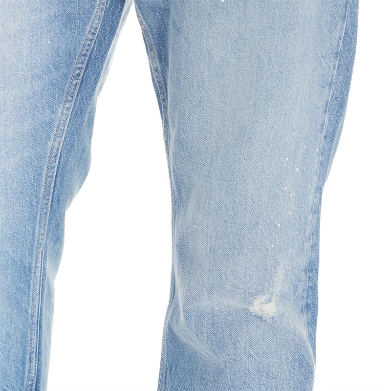 Gant Heren Worn And Torn Straight jeans Vervaagd Middelblauw
