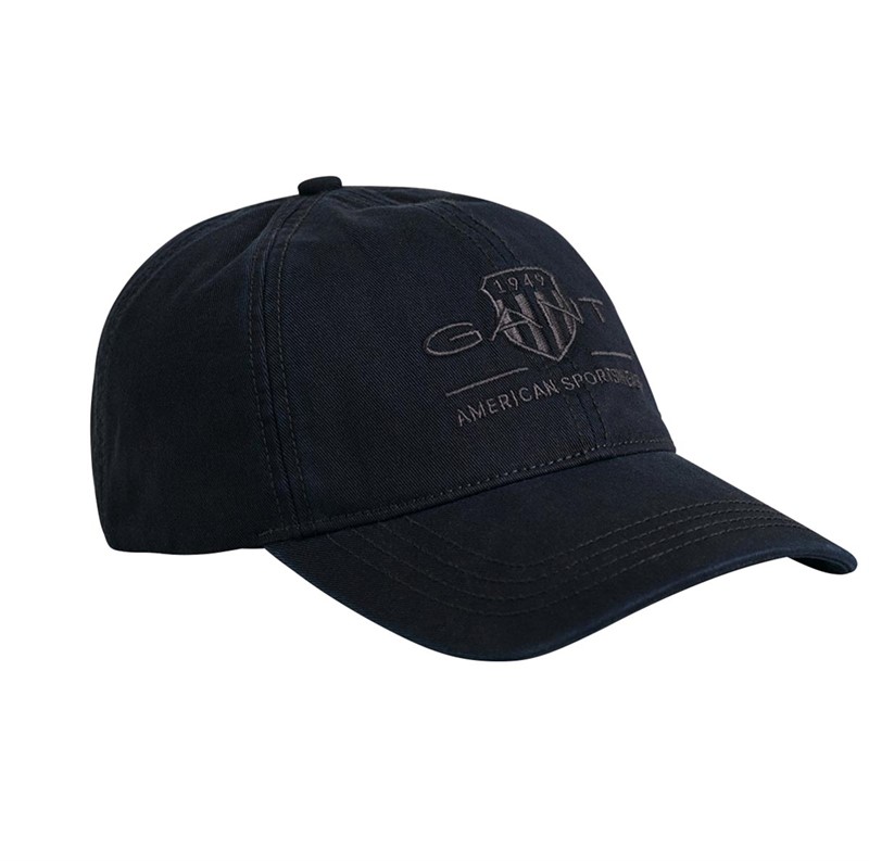 Gant Herre Tonal Shield Kasketter Sort