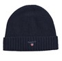 Gant Bonnets Wool Lined Homme Bleu Marine