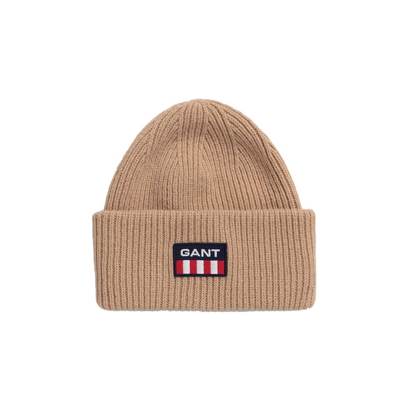 Gant Bonnets Retro Logo Homme Ecru
