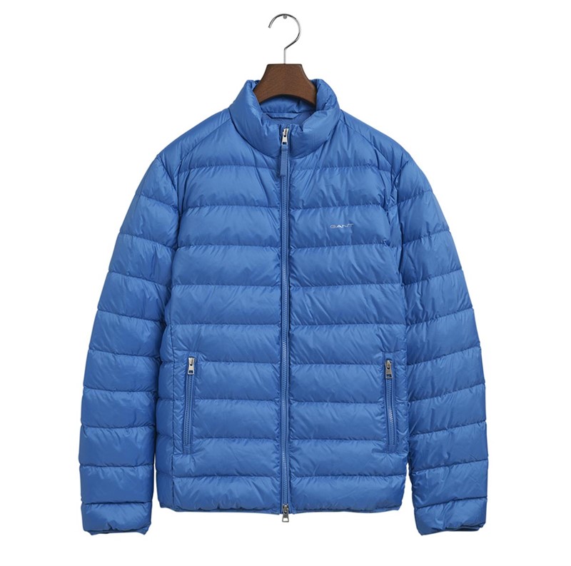 Gant Vestes Light Down Homme Bleu Moyen