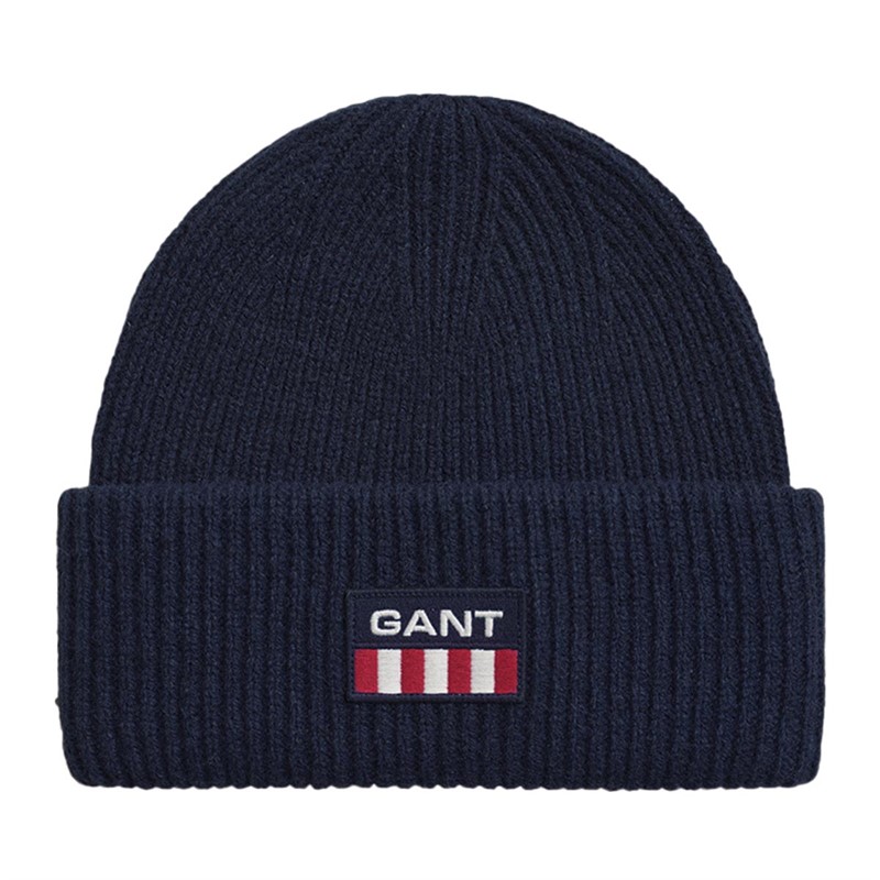 Gant Bonnets Retro Logo Homme Bleu Marine