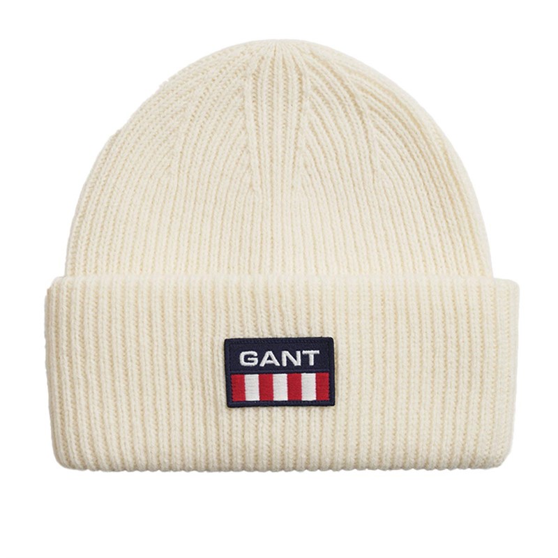 Gant Bonnets Retro Logo Homme Crème