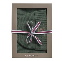 Gant Herre Tørklæde Og Hue Lys Khaki