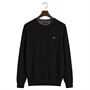 Gant Herre Cotton Pique C-Neck Trøjer Sort