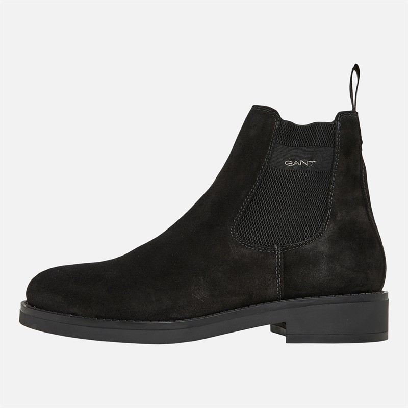 Gant Mens Prepdale Suede Chelsea Boots Black - Size 43