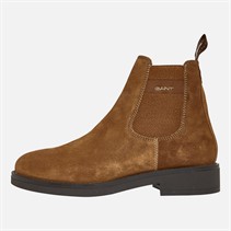 Gant Mens Prepdale Suede Chelsea Boots Warm Khaki