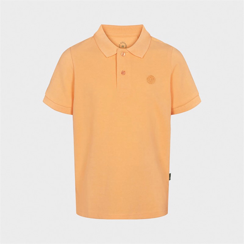 Kronstadt Kids Jungen Albert Recycled Kurzarm Polohemden Orange