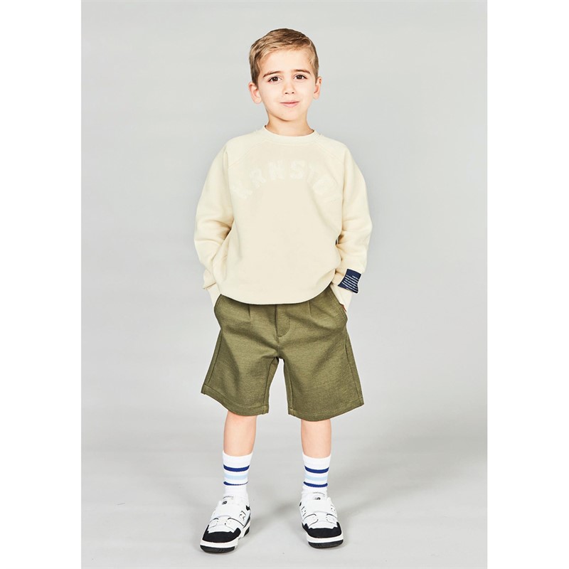 Kronstadt Kids Børn Harald Recycled Logo Sweatshirts beige