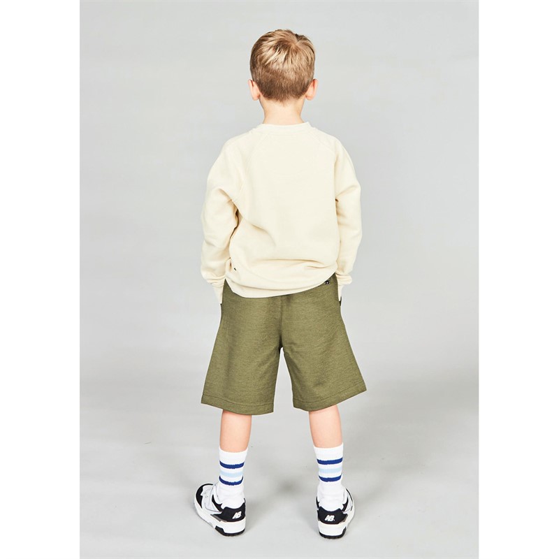 Kronstadt Kids Børn Harald Recycled Logo Sweatshirts beige