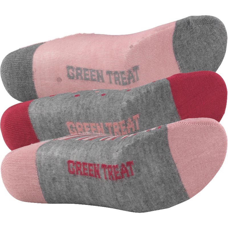 Buy Green Treat Womens Three Pack Socks Multi