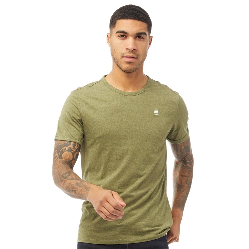 Download Buy G-STAR Mens Base-S Short Sleeve T-Shirt Sage Heather