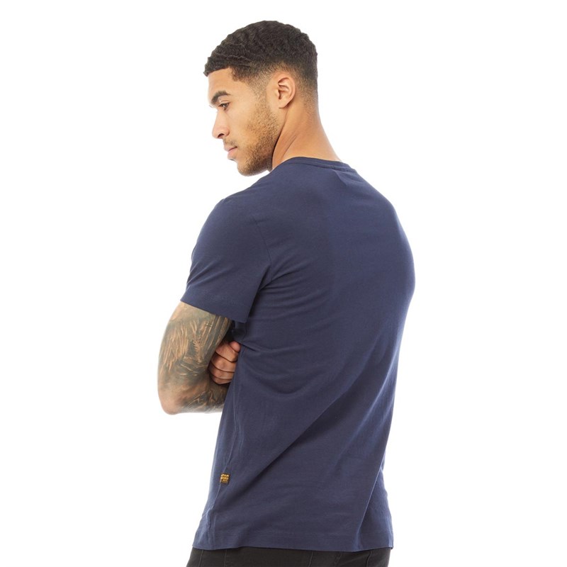 Download Buy G-STAR Mens Graphic 10 Short SleeveT-Shirt Sartho Blue