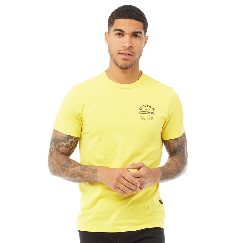 G-STAR Herrer Originals GR T-Shirt Citron