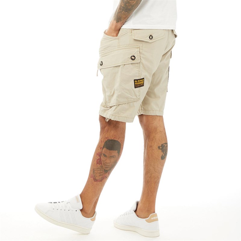 G-STAR Mens Roxic Cargo Shorts Khaki