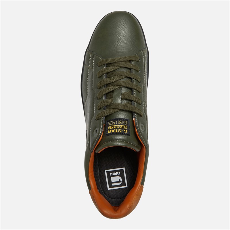 G-STAR Herren Cadet Sneaker Oliv/Orange