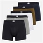 G-STAR Mens Summit Five Pack Boxer Trunks Black/Grey Marl/Bright White/Dark Olive/Navy