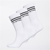 G-STAR Mens Creek Socks Bright White