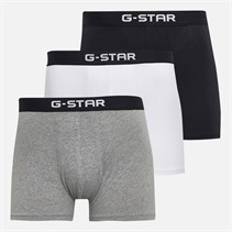 G-STAR Mens Tide Three Pack Boxer Trunks Black/Grey Marl/Bright White