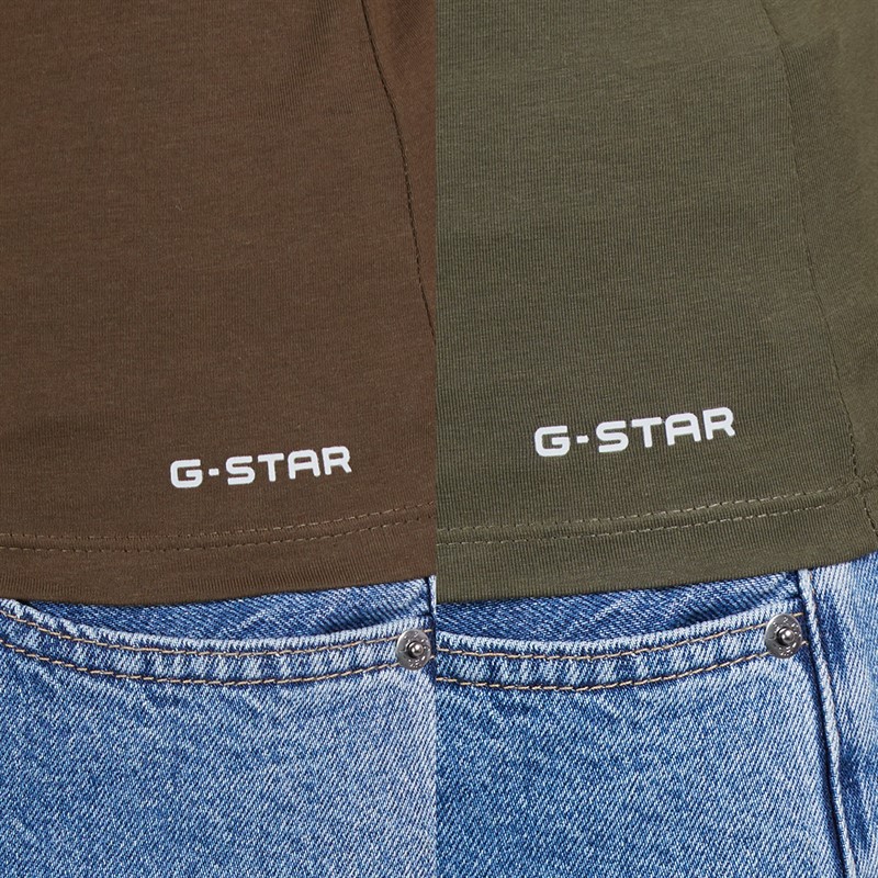 G-STAR Damen 2er-Pack Unterhemden Forest Night/Wren