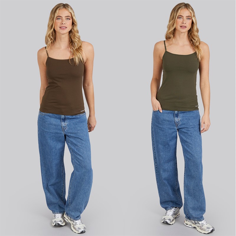 G-STAR Damen 2er-Pack Unterhemden Forest Night/Wren