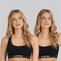 G-STAR Dames Set van 2 Racer Bralettes Zwart