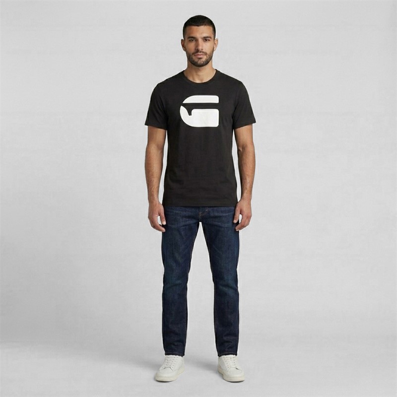 G-STAR Herren Logo Slim T Shirt Schwarz