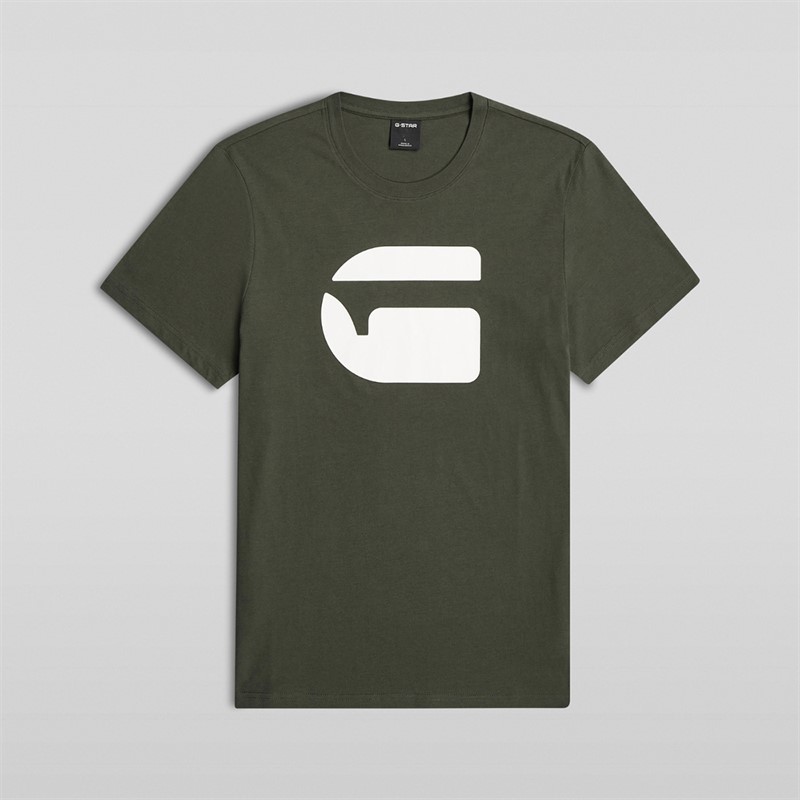 G-STAR Herren Logo Slim T Shirt Grün