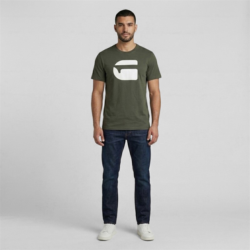 G-STAR Herren Logo Slim T Shirt Grün