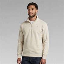 G-STAR Herren Sweatshirt mit halbem Reißverschluss Ecru