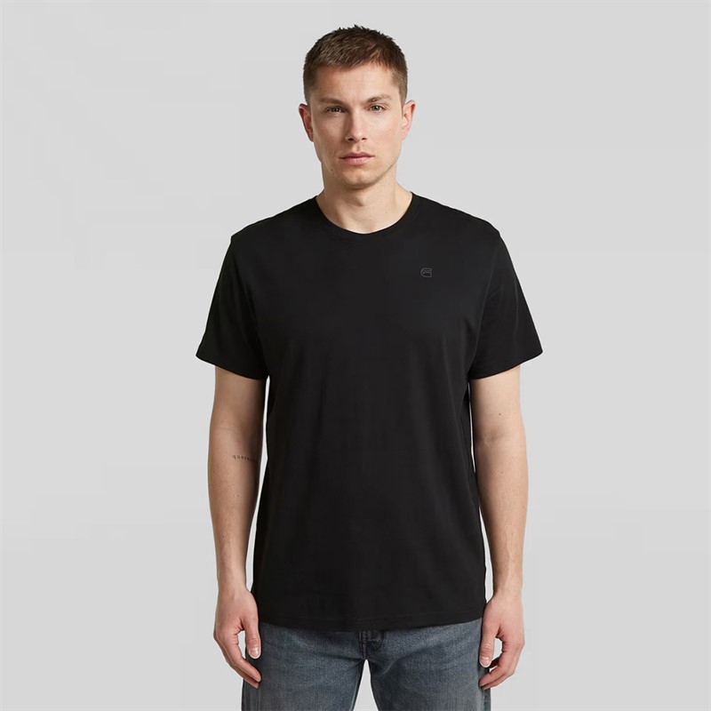 G-STAR Herren Logo T-Shirt Schwarz