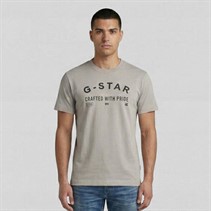 G-STAR Herren Brust Logo T Shirt Grau