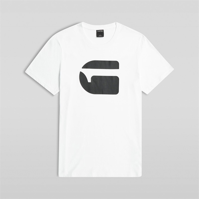 G-STAR Herren Logo Slim T Shirt Weiß