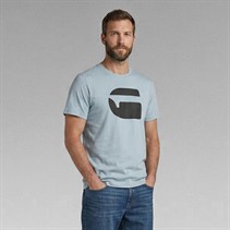 G-STAR Mens Logo Slim T-Shirt Ash Blue
