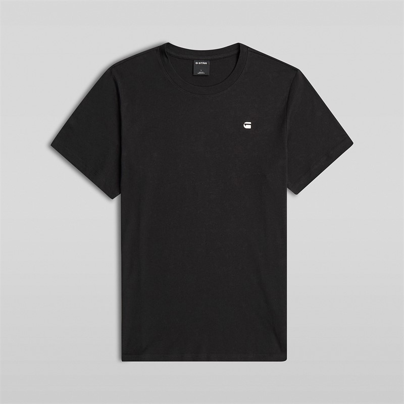G-STAR Mens Logo Slim T-Shirt Dark Black