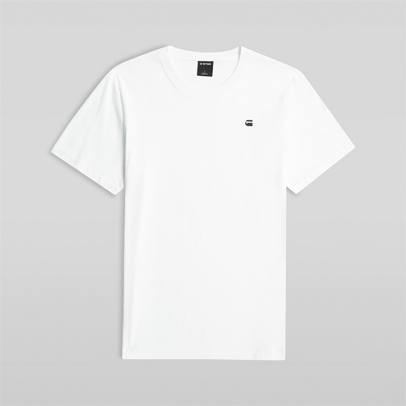 G-STAR Mens Logo Slim T-Shirt White