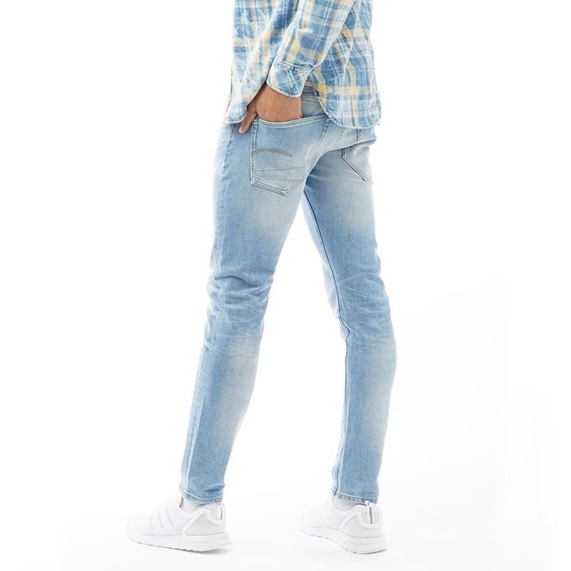 3301 slim jeans light aged