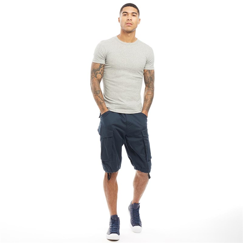 Buy G-STAR Mens Rovic Belt Loose 1/2 Shorts Legion Blue