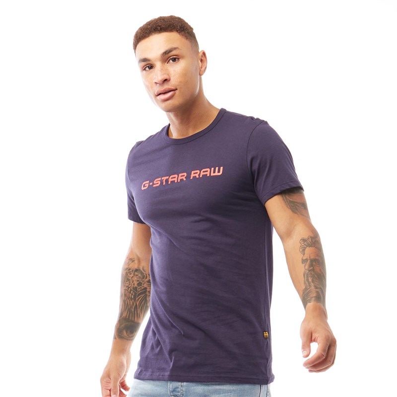 Buy G STAR Mens Graphic T Shirt Sartho Blue