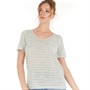 OBJECT Womens Tessi V-Neck T-Shirt Seagrass