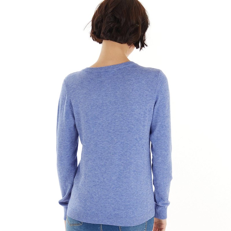 OBJECT Womens Thess Long Sleeve Jumper Clematis Blue