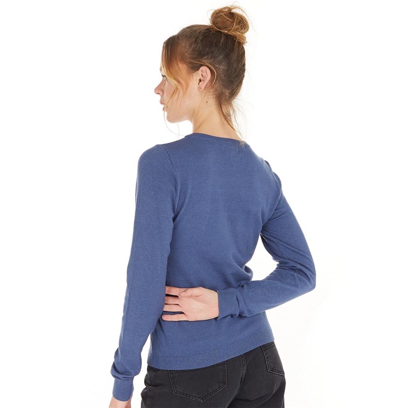 OBJECT Womens Thess Long Sleeve Jumper Bijou Blue