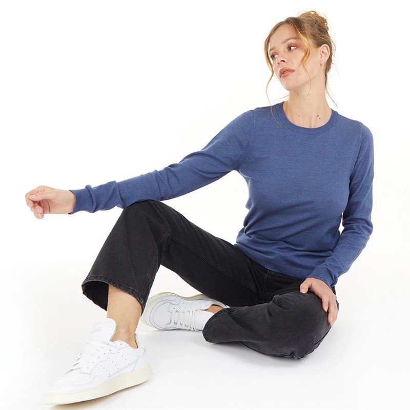 OBJECT Womens Thess Long Sleeve Jumper Bijou Blue