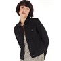OBJECT Womens Win Denim Jacket Black Denim