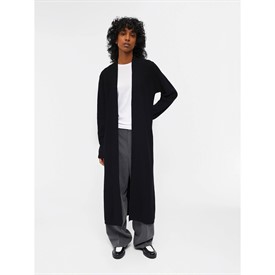 Mens long black cardigan sale