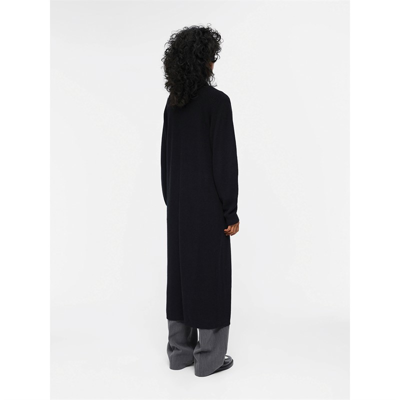 OBJECT Womens Malena Knitted Long Cardigan Black