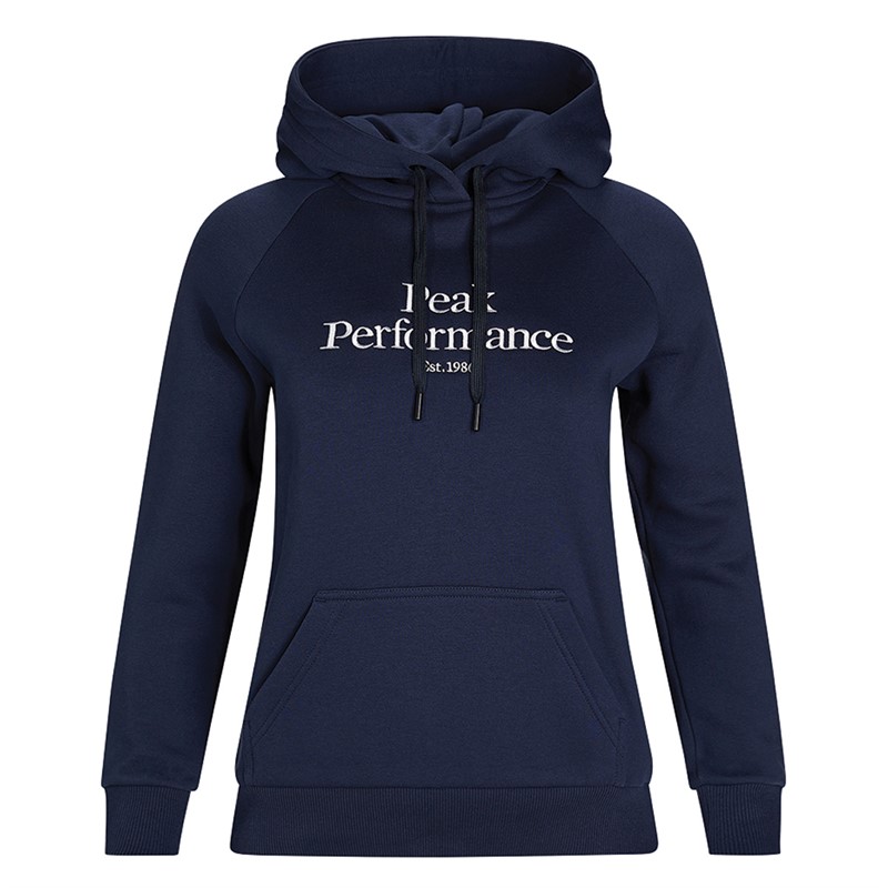 Peak Performance Dame W Original Hoodie Blå Skygge