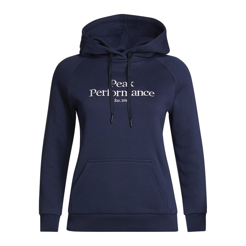 Peak Performance Dame W Original Hoodie Blå Skygge