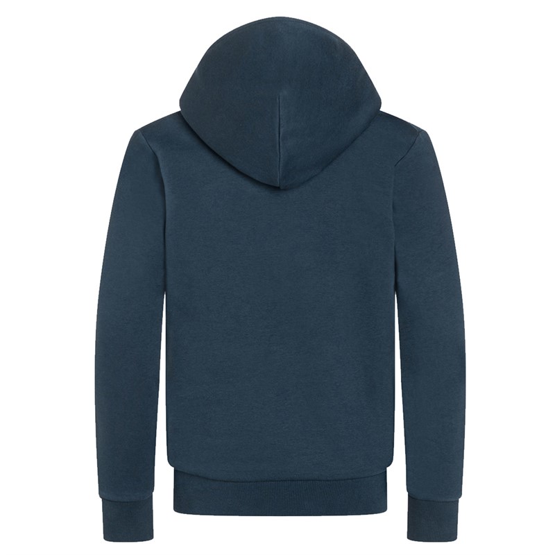 Peak Performance Børne Logo Hoodie Blå Skygge