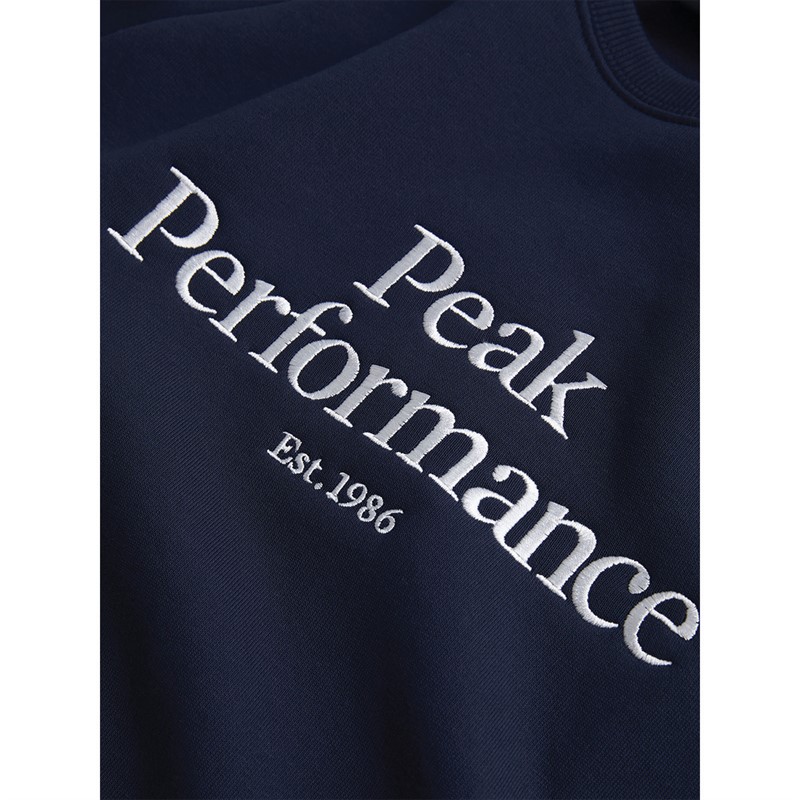 Peak Performance Herre Sweatshirt Blå Skygge/Off White